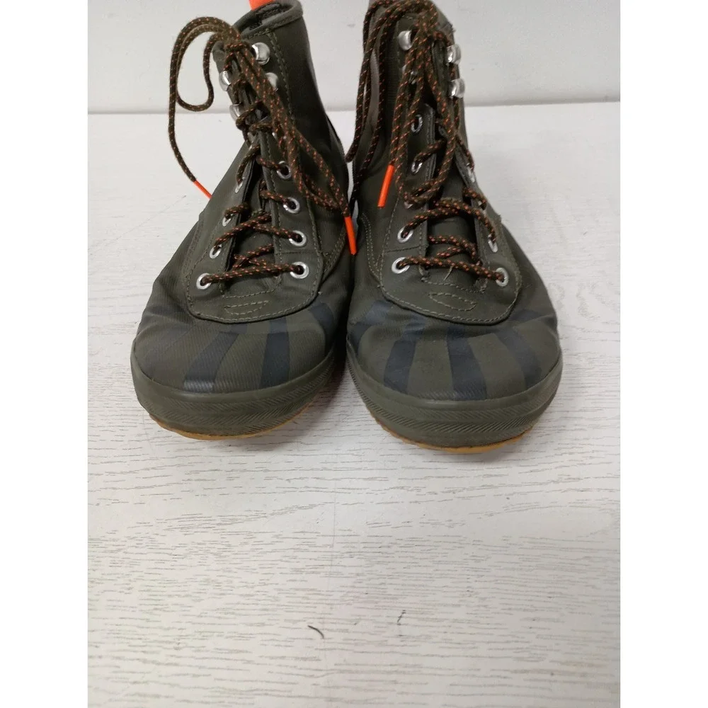 Keds Womens Scout Boots Size 8.5 Olive Green Canvas Insulated Water Resistant